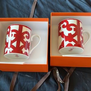 hermes red balcon mugs